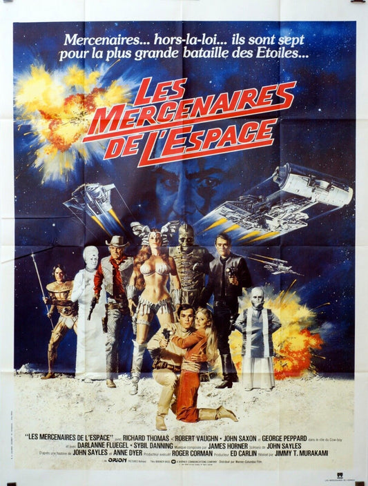 LES MERCENAIRES DE L’ESPACE MOVIE POSTER ORIGINAL 120x160 RICHARD THOMAS