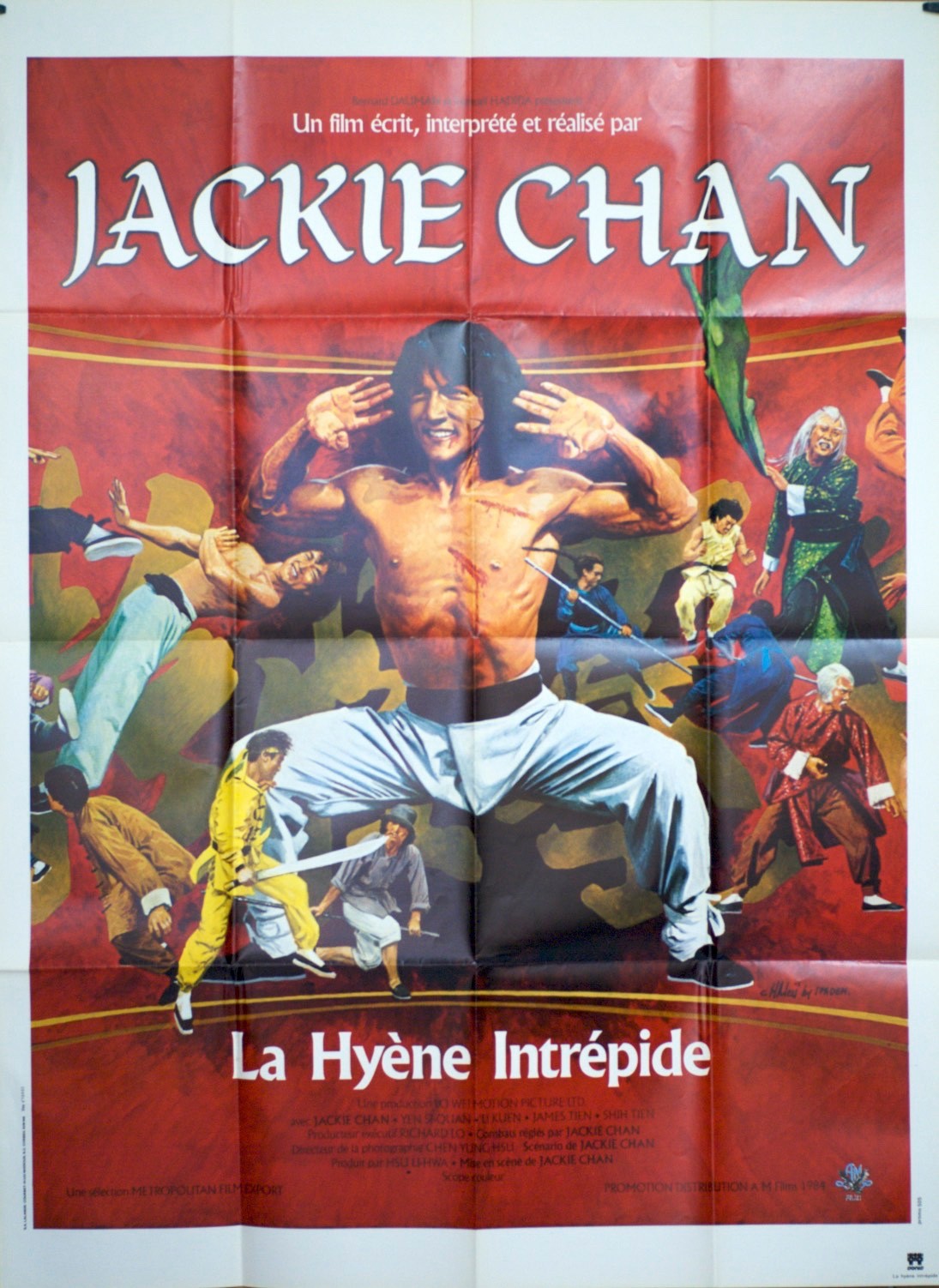 LA HYÈNE INTRÉPIDE JACKIE CHAN ORIGINAL MOVIE POSTER 120x160