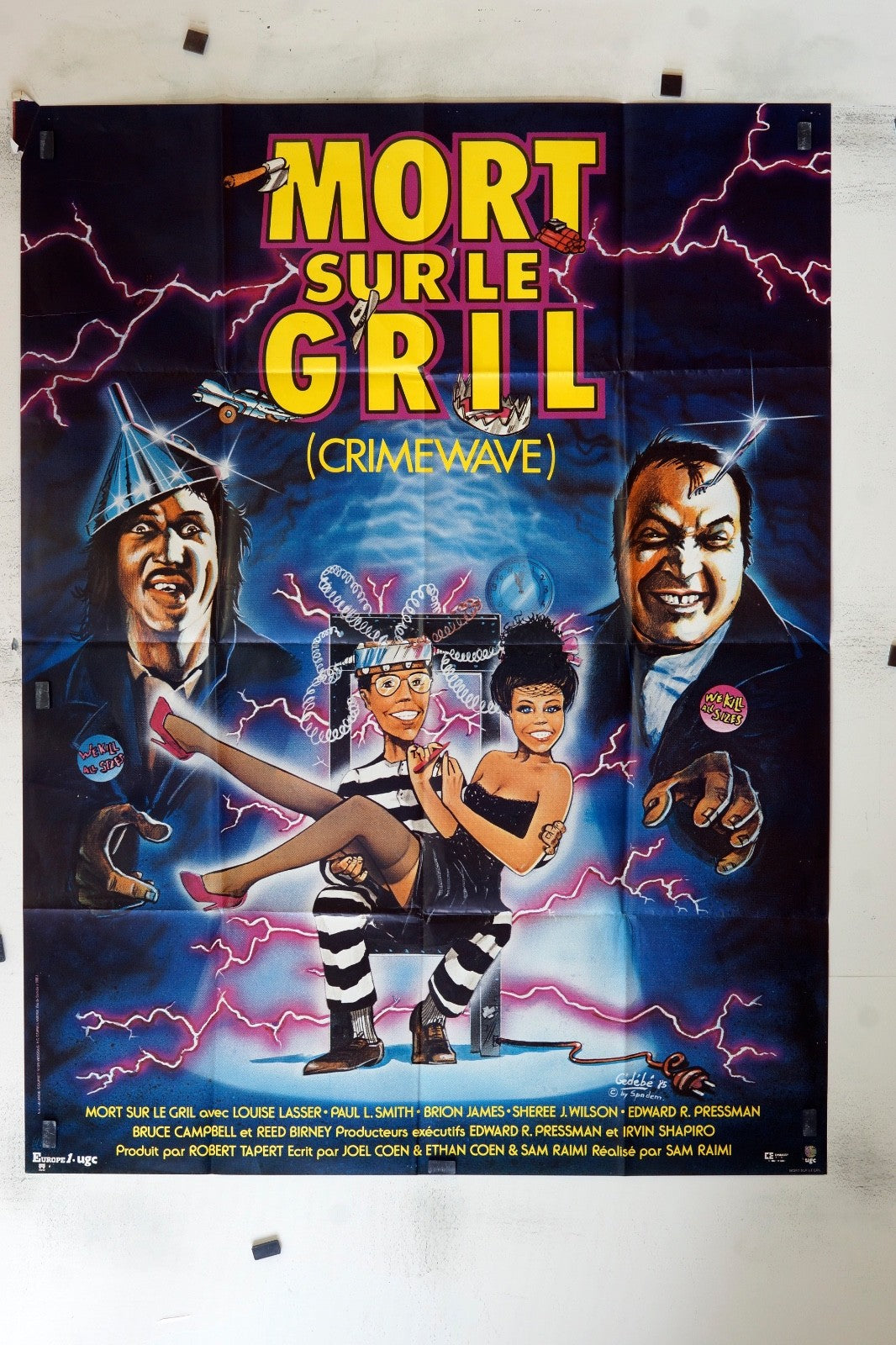 MORT SUR LE GRIL LOUISE LASSER MOVIE POSTER ORIGINAL 120x160
