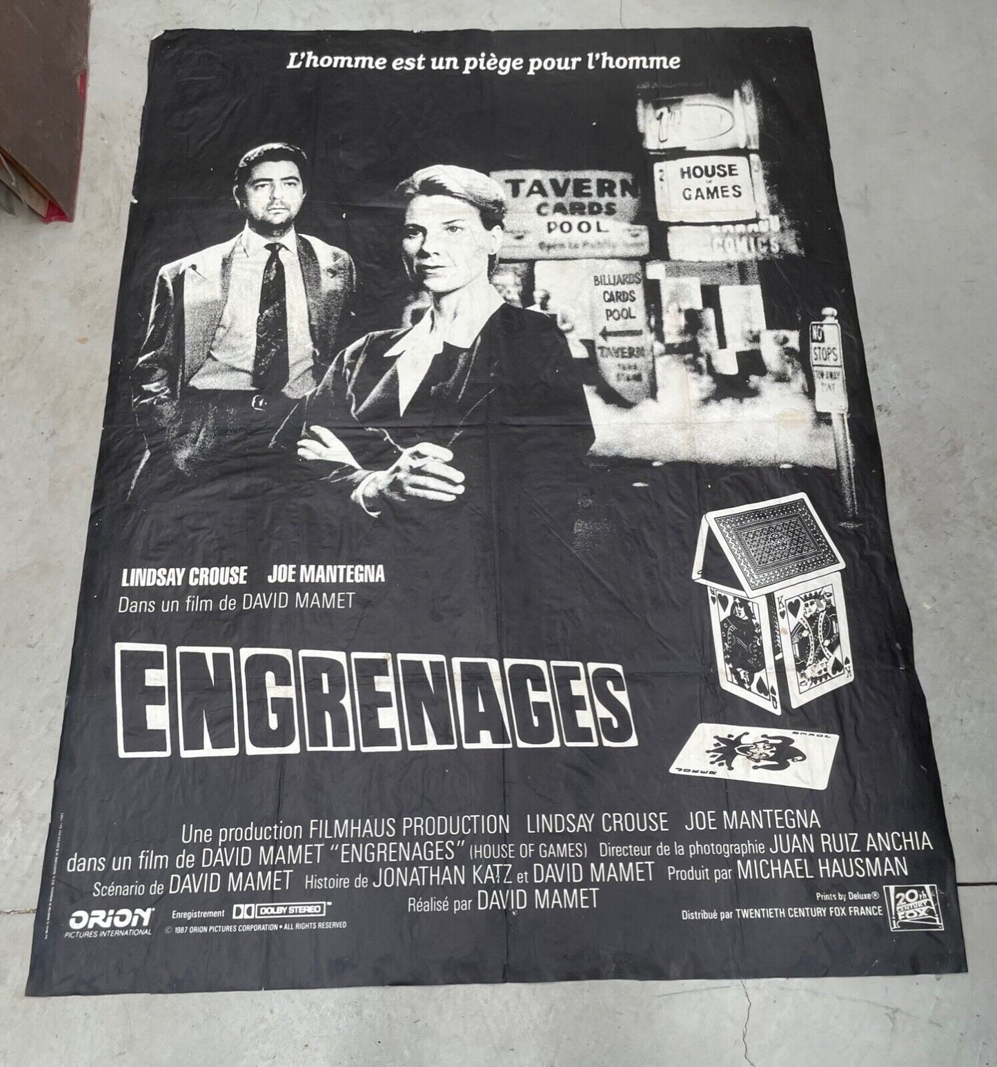 ENGRENAGES MOVIE POSTER ORIGINAL 120x160 LINDSAY CROUSE