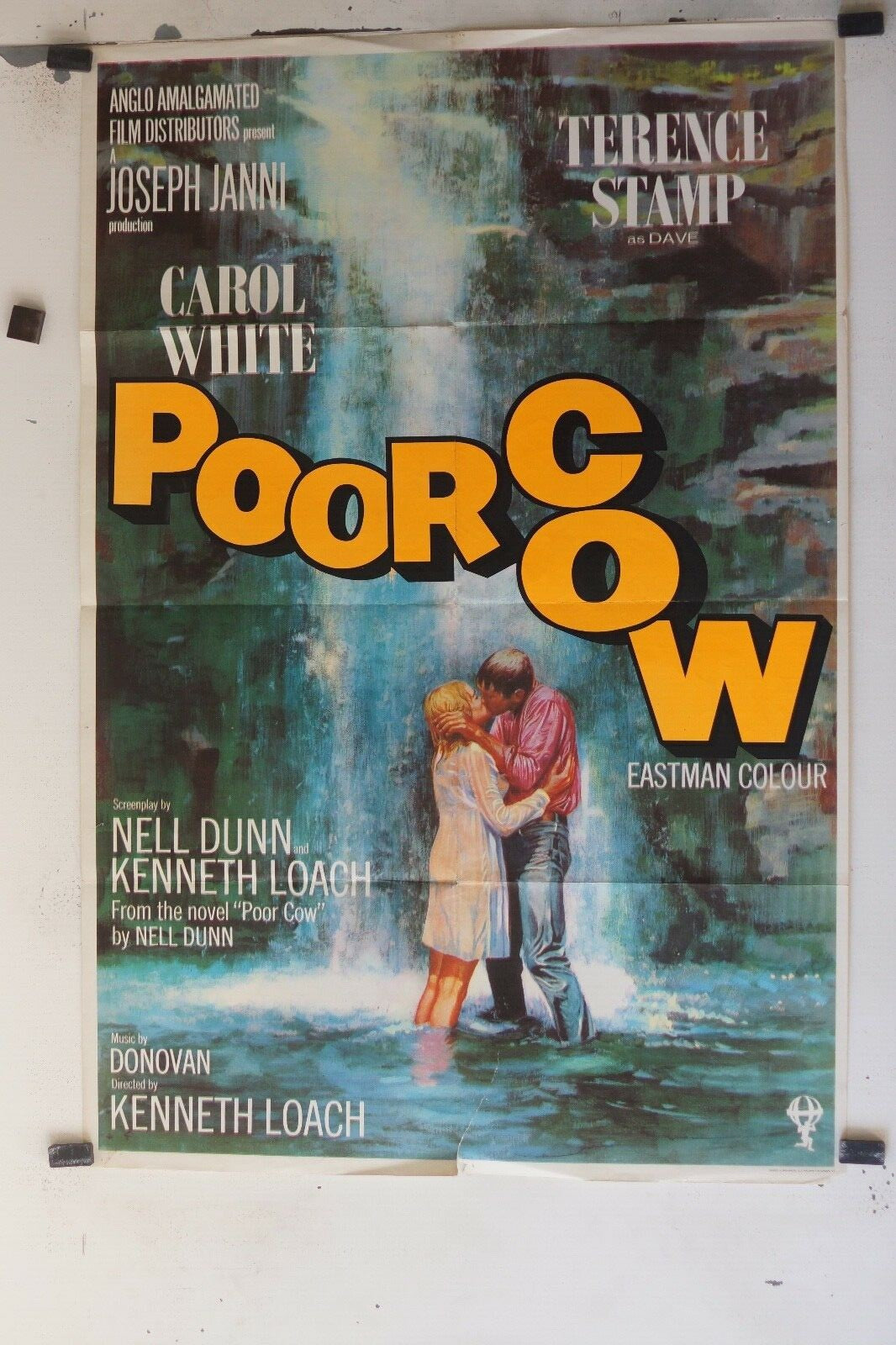 POOR COW ORIGINAL POSTER (69x103), Ken Loach, Terence Stamp