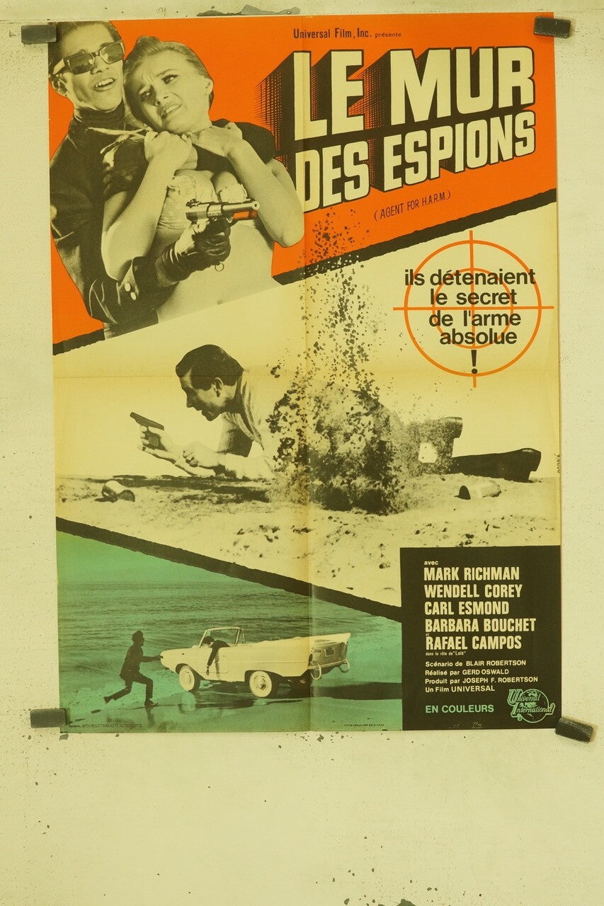 LE MUR DES ESPIONS 60X80 MOVIE POSTER ORIGINAL MARK RICHMAN – WENDELL COREY