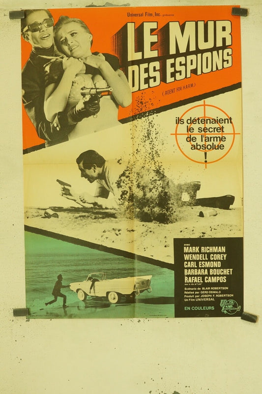 LE MUR DES ESPIONS 60X80 MOVIE POSTER ORIGINAL MARK RICHMAN – WENDELL COREY