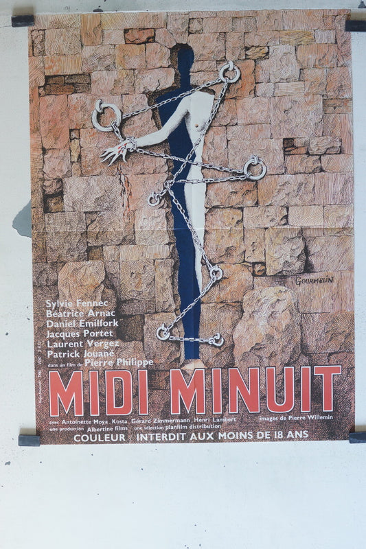  MOON AND MIDNIGHT - SADISM MOVIE POSTER ORIGINAL (60X80) Sylvie Fennec 