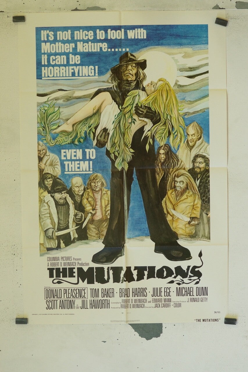THE MUTATIONS (70X100) ORIGINAL MOVIE TOM BAKER -BRAD HARRIS