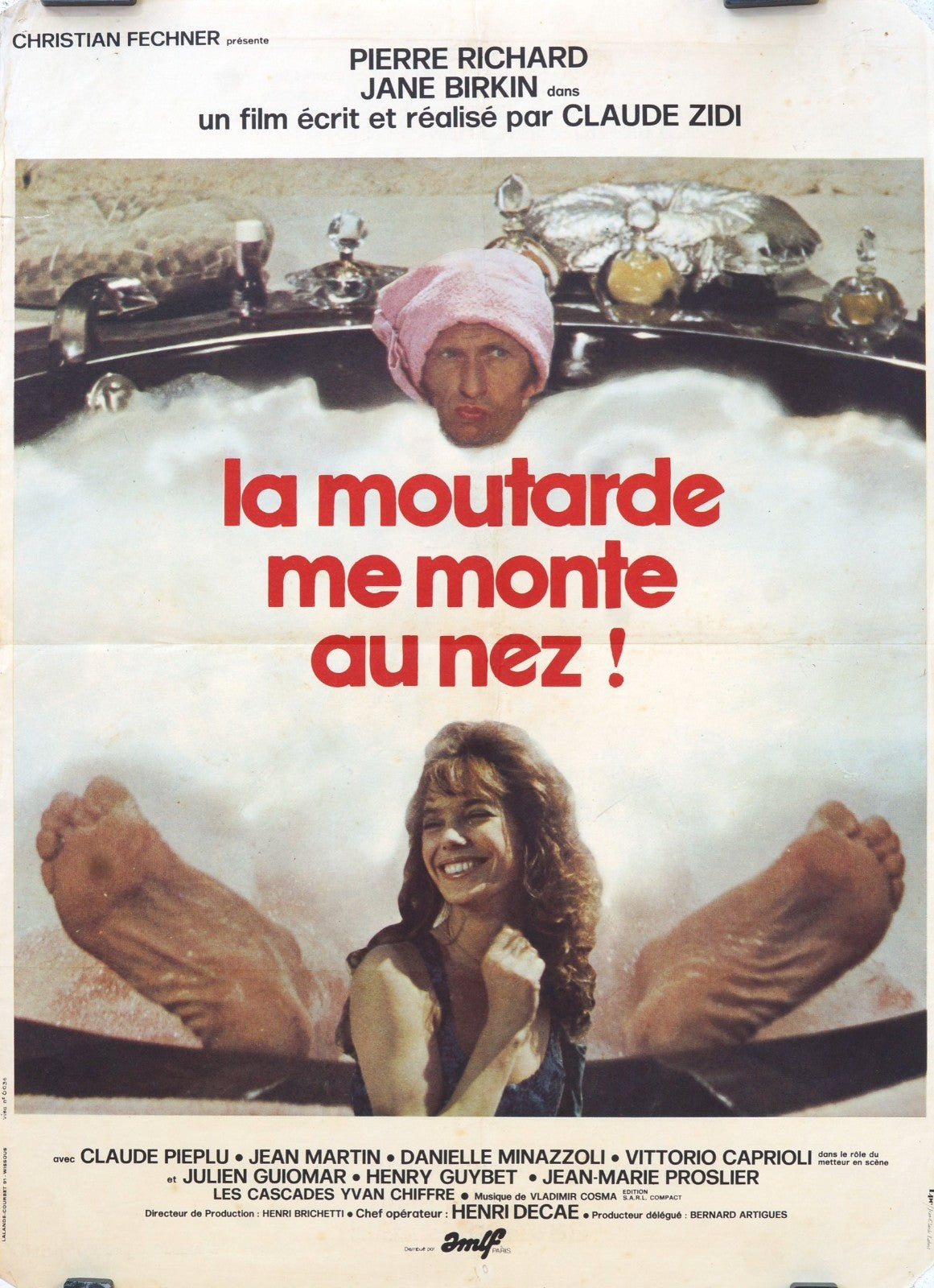 LA MOUTARDE ME MONTE AU NEZ POSTER ORIGINAL (40X60) CLAUDE PIEPLU