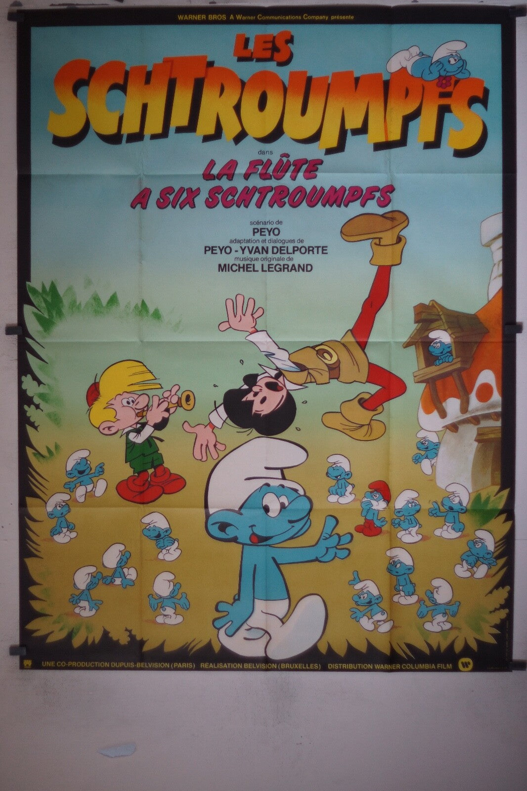 SCHTROUMPFS (LES)- La flute a six schtroumpfs ORIGINAL 120x160 