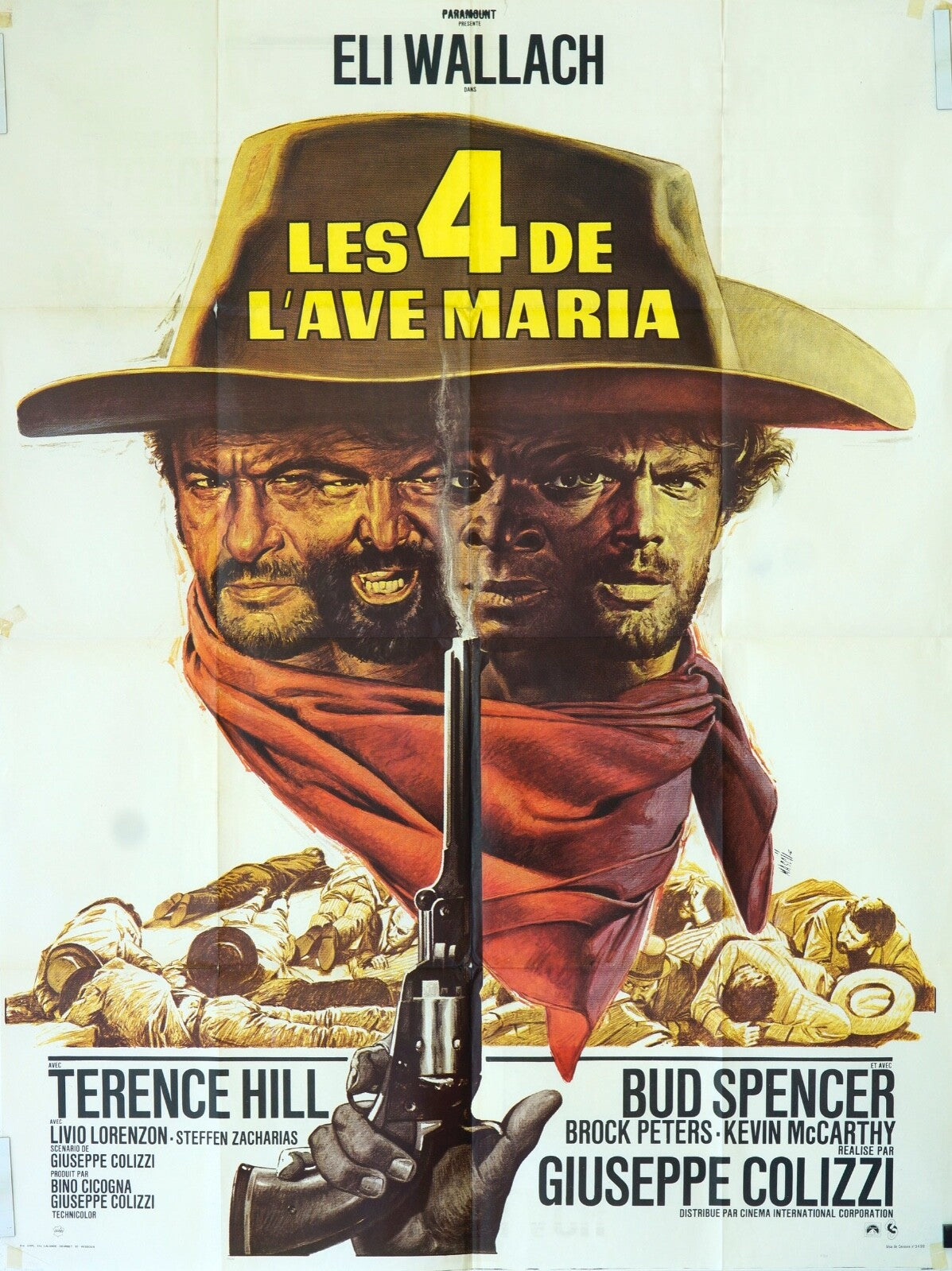 LES 4 DE L’AVE MARIA ORIGINAL MOVIE POSTER 120x160 ELI WALSH