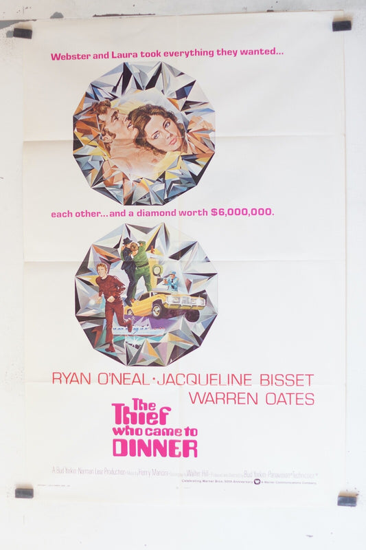 THE THIEF WHO COME TO DINNER (1973) 70x100 ORIGINAL MOVIE POSTER RYAN O’NEAL
