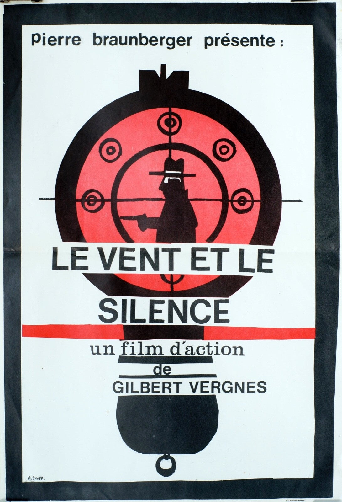 LE VENT ET SILENCE (French Version) MOVIE POSTER ORIGINAL, Pierre braunberger