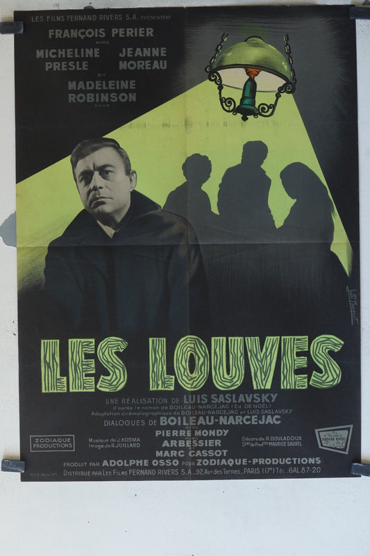 LOUVES (LES) MOVIE POSTER ORIGINAL (60X80) Francois Périer , Micheline Presle