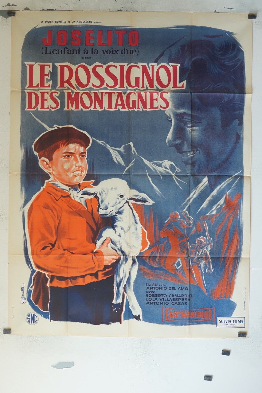 LE ROSSIGNOL DES MONTAGNES MOVIE POSTER ORIGINAL 120x160