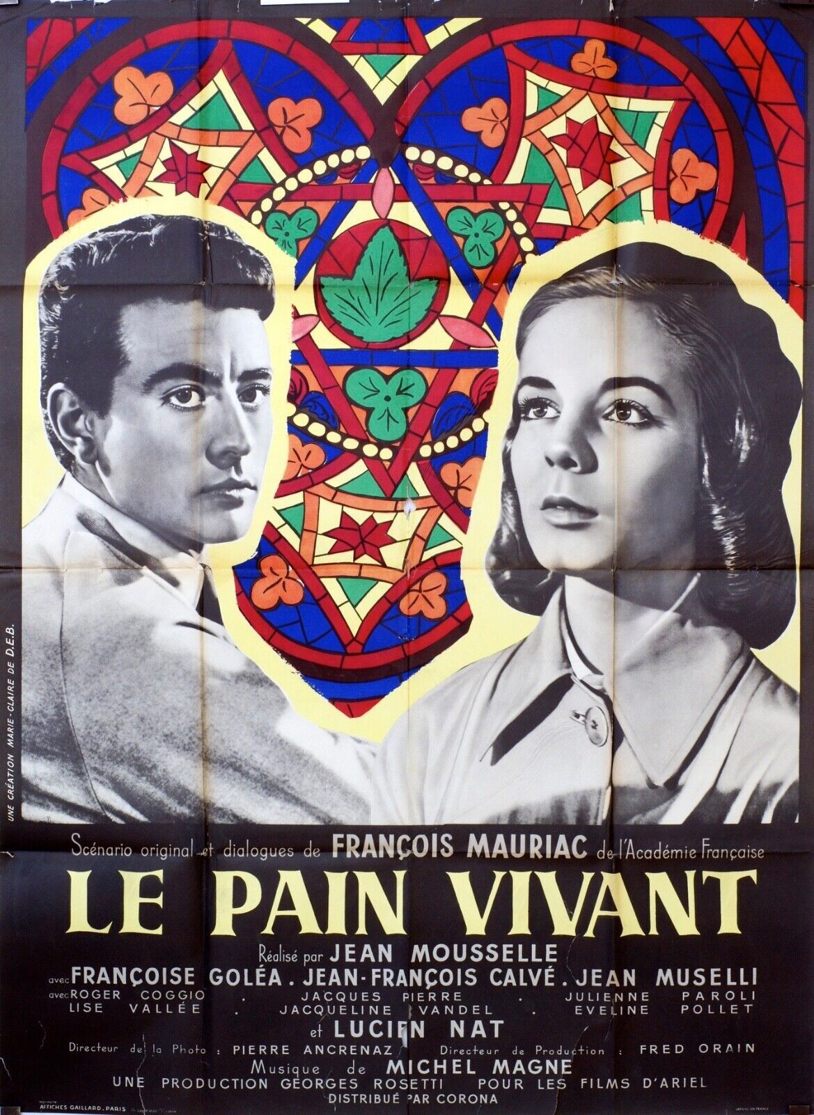 LE PAIN VIVANT ORIGINAL MOVIE POSTER 120x160 FRANCOISE GOLÉA