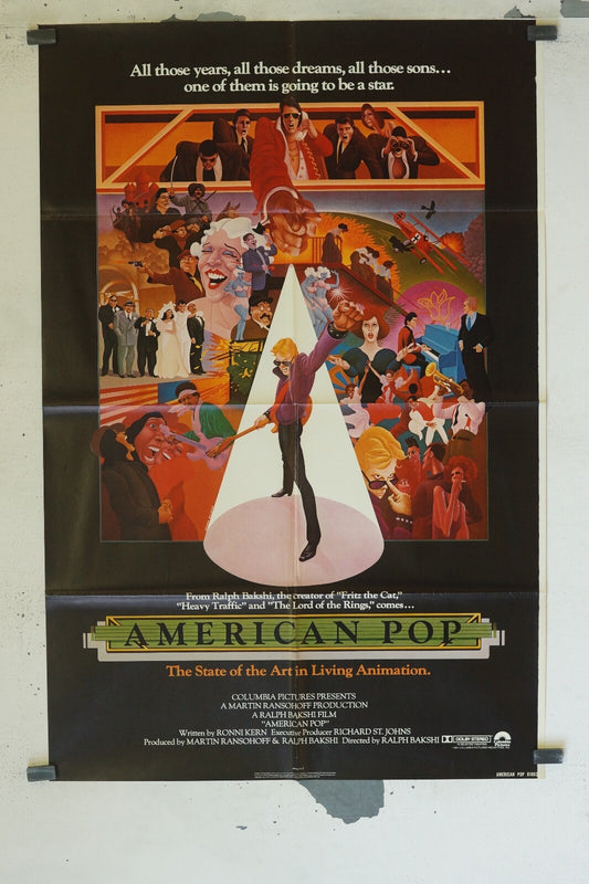 AMERICAN POP (70X100) ORIGINAL MOVIE RALPH BAKSHI