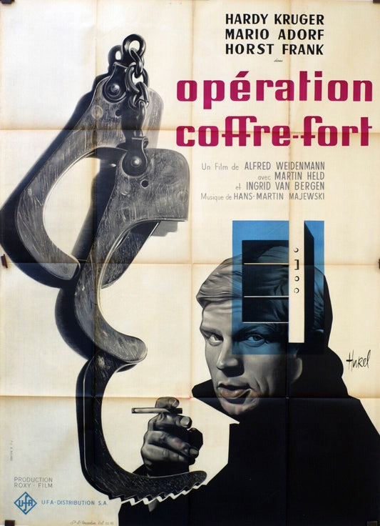 OPÉRATION COFFRE-FORT ORIGINAL MOVIE POSTER 120x160 HARDY KRUGER