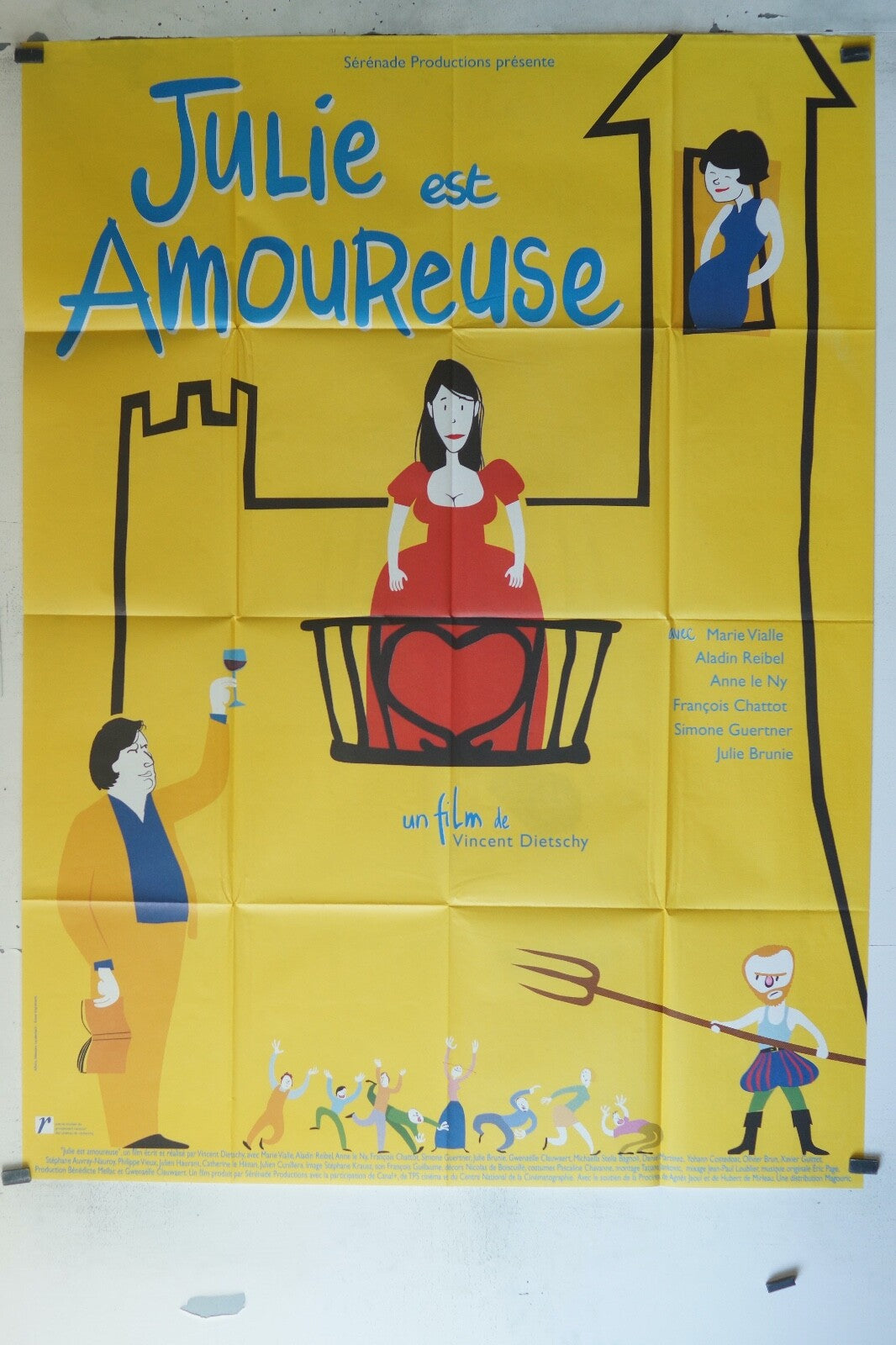 JULIE EST AMOUREUSE (1998) MOVIE POSTER 120x160 MARIE VIALLE, ALADIN REIBEL