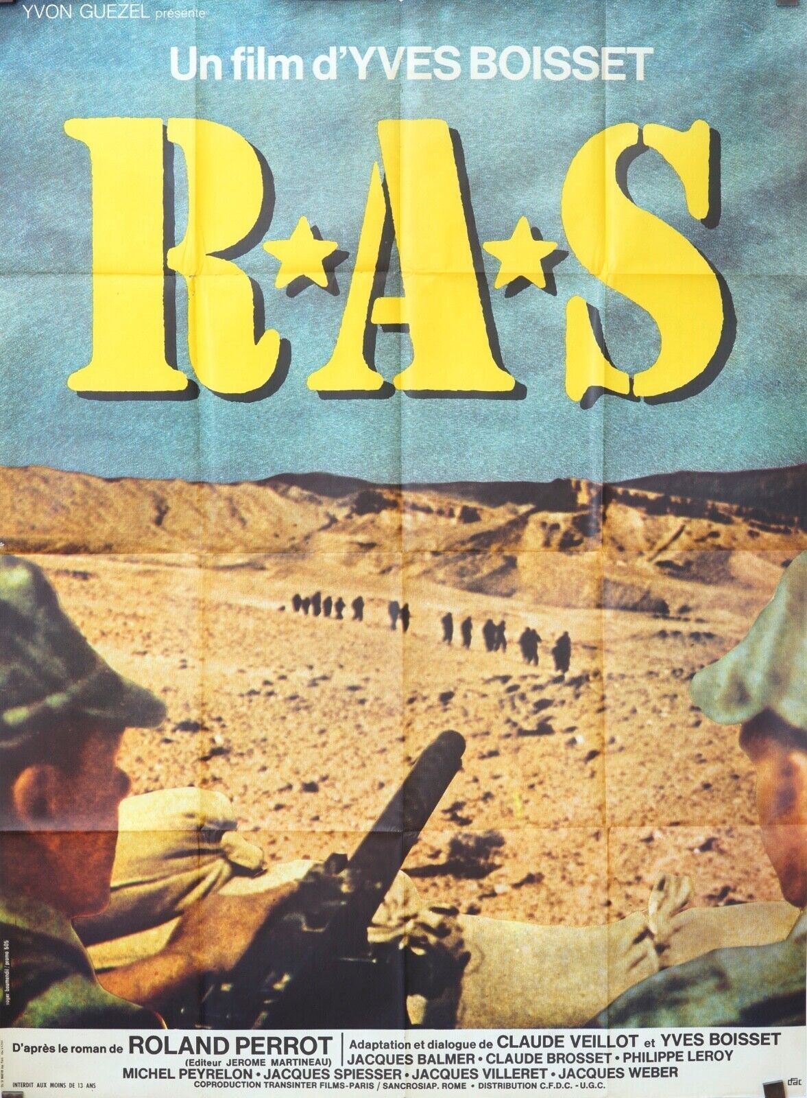 R.A.S MOVIE POSTER ORIGINAL 120x160 YVES BOISSET