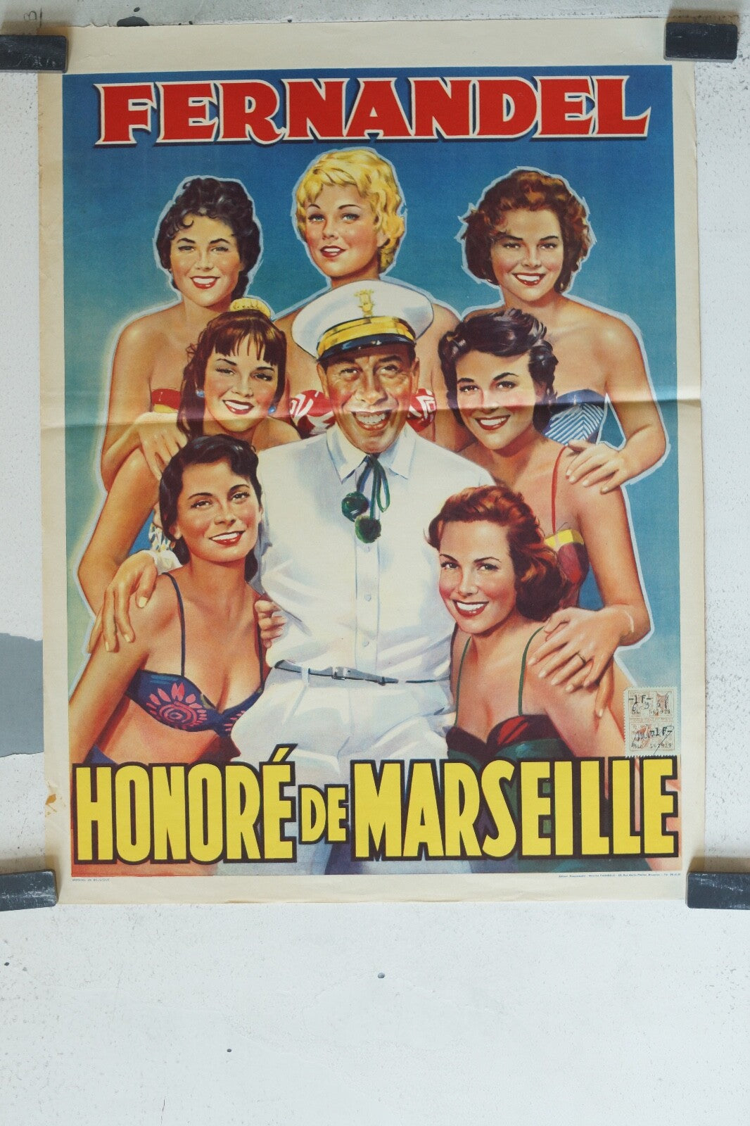 HONORE DE MARSEILLE POSTER ORIGINAL 49x37 Fernandel , Andrex 