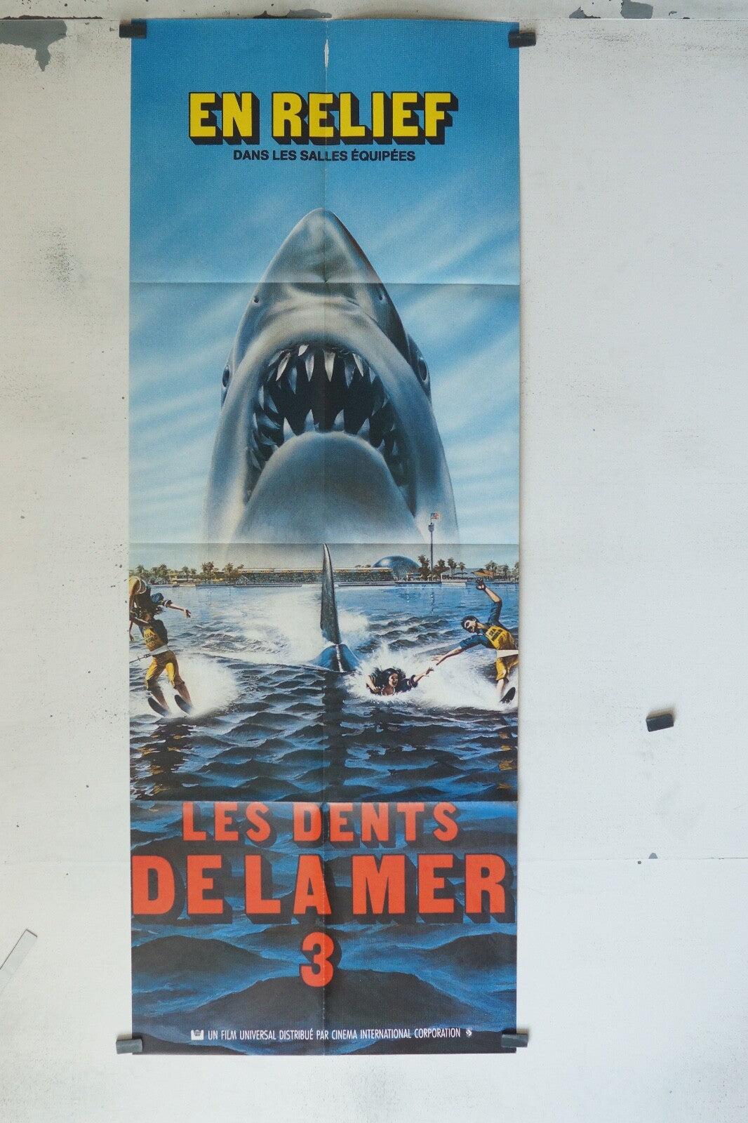LES DENTS DE LA MER 3 MOVIE POSTER ORIGINAL (60x160)