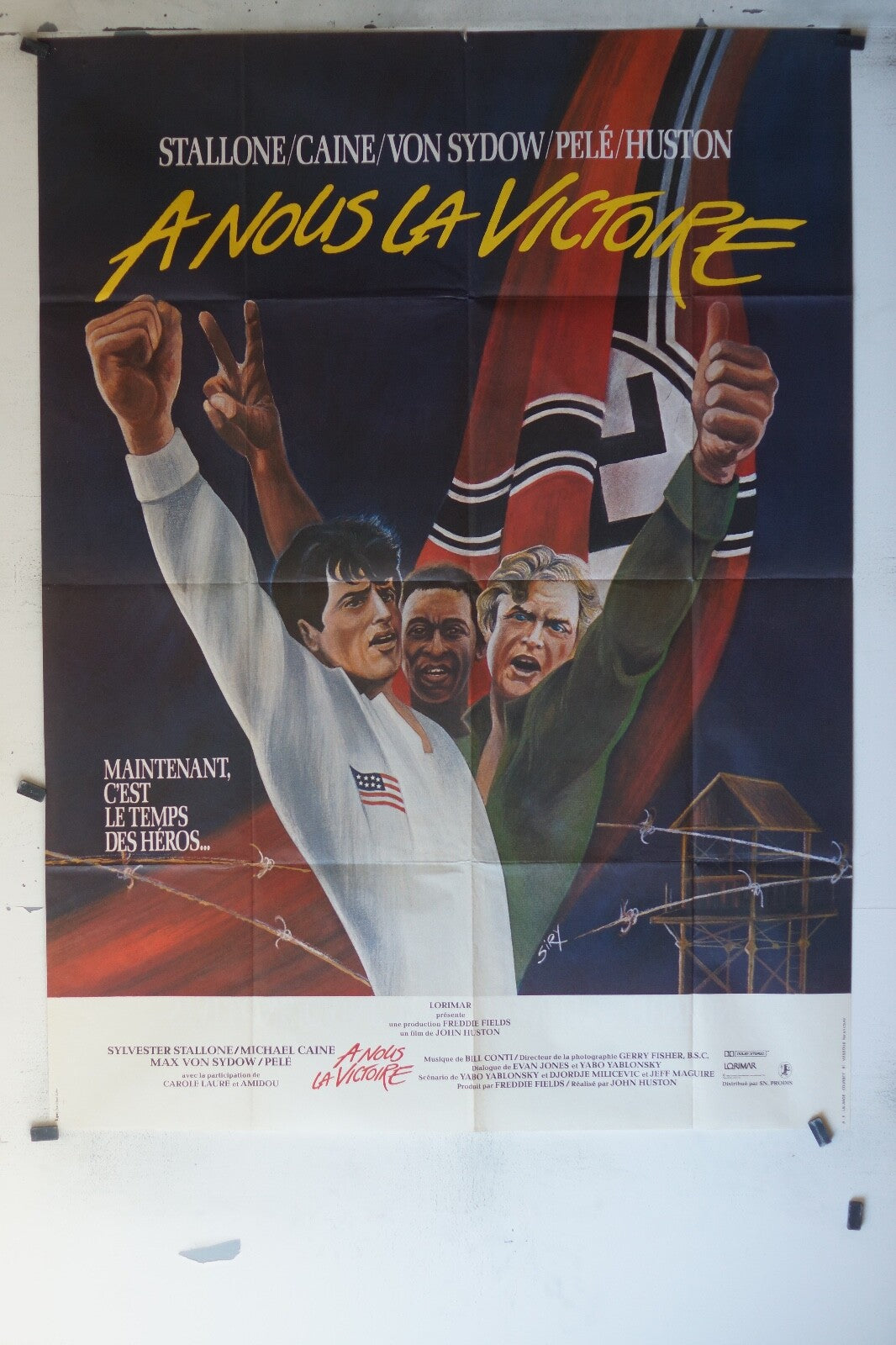 A NOUS LA VICTOIRE POSTER ORIGINAL 120x160Sylvester stallone , Michael Caine
