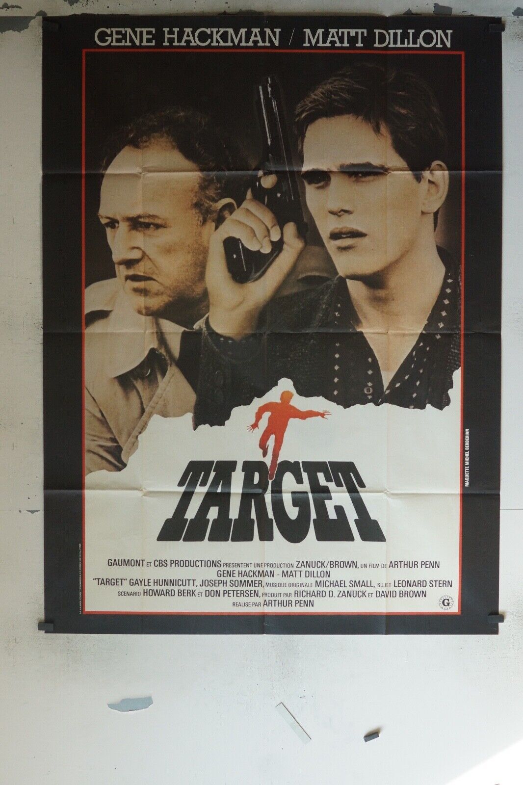 TARGET MOVIE POSTER ORIGINAL 120x160 GENE HACKMAN