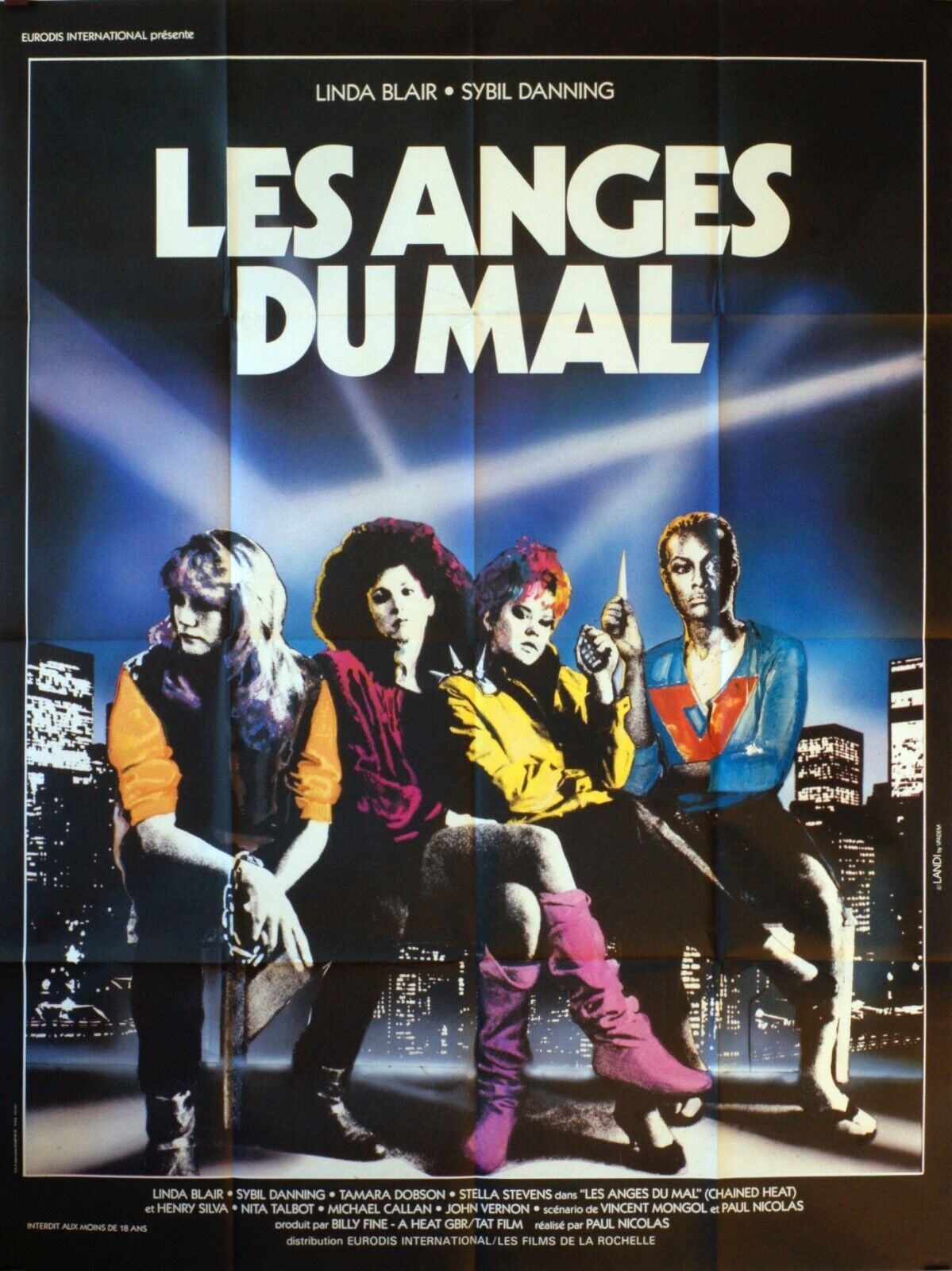 LES ANGES DU MAL ORIGINAL MOVIE POSTER 120x160 LINDA BLAIR