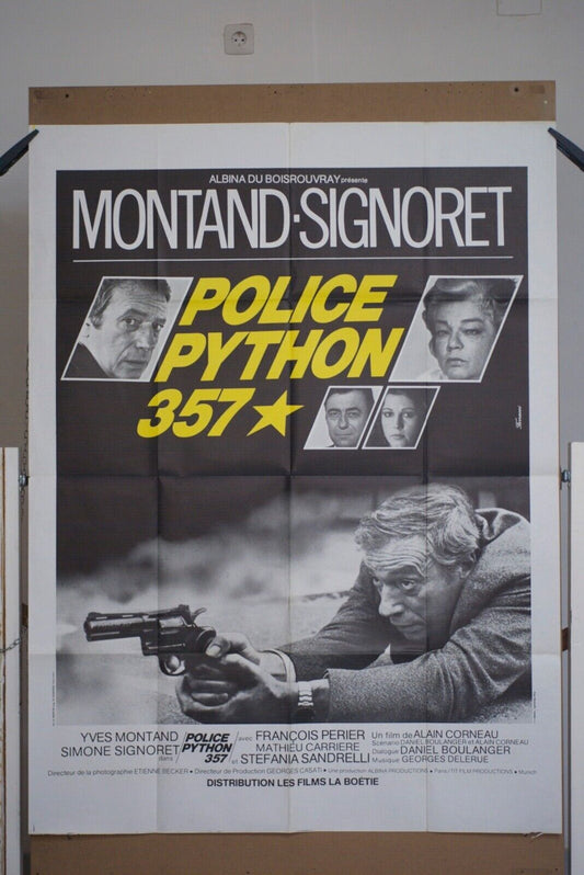 POLICE PYTHON 357 MOVIE POSTER ORIGINAL 120x160 MONTAND/SIGNORET