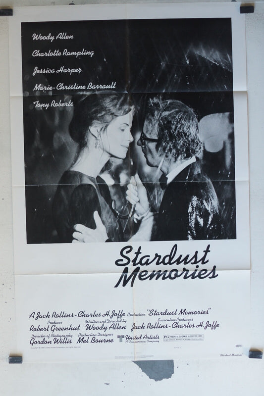 STARDUST MEMORIES MOVIE POSTER ORIGINAL 69x100 Woody allen , Charlotte Rampling 