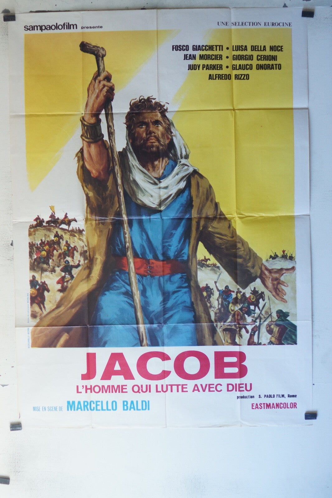 JACOB L’HOMME QUI LUTTE AVEC DIEU POSTER ORIGINAL120x160 Luisa Della Noce 