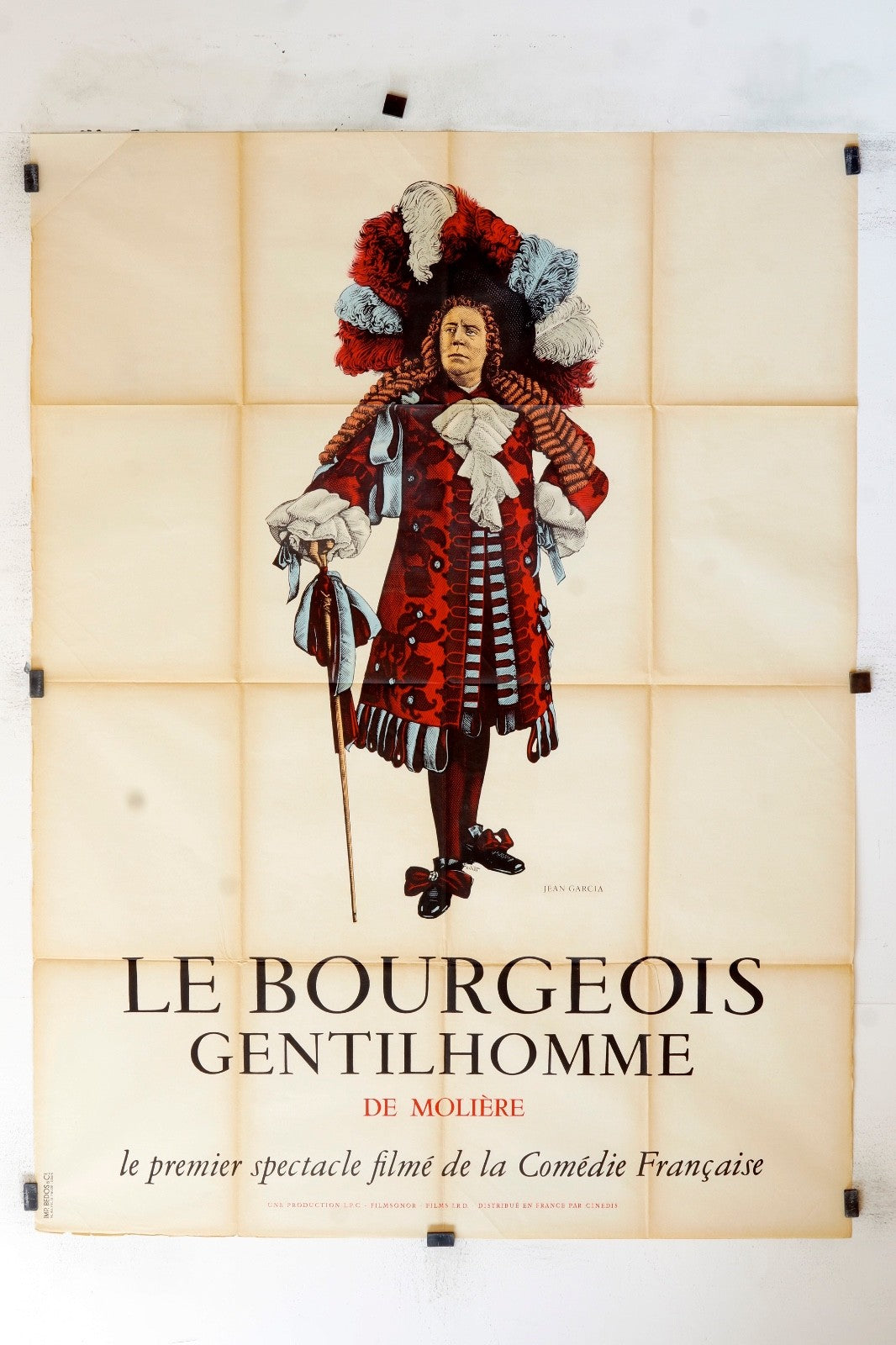 LE BOURGEOIS GENTILHOMME MOLIÈRE MOVIE POSTER ORIGINAL, 120X160