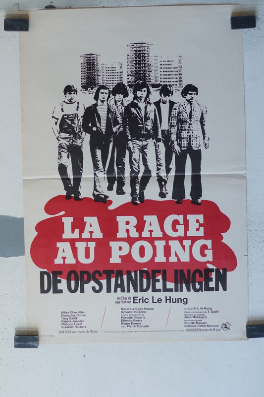 RAGE AU POING (LA) ORIGINAL MOVIE POSTER 36x55 Philippe Lavot , François Dorner 