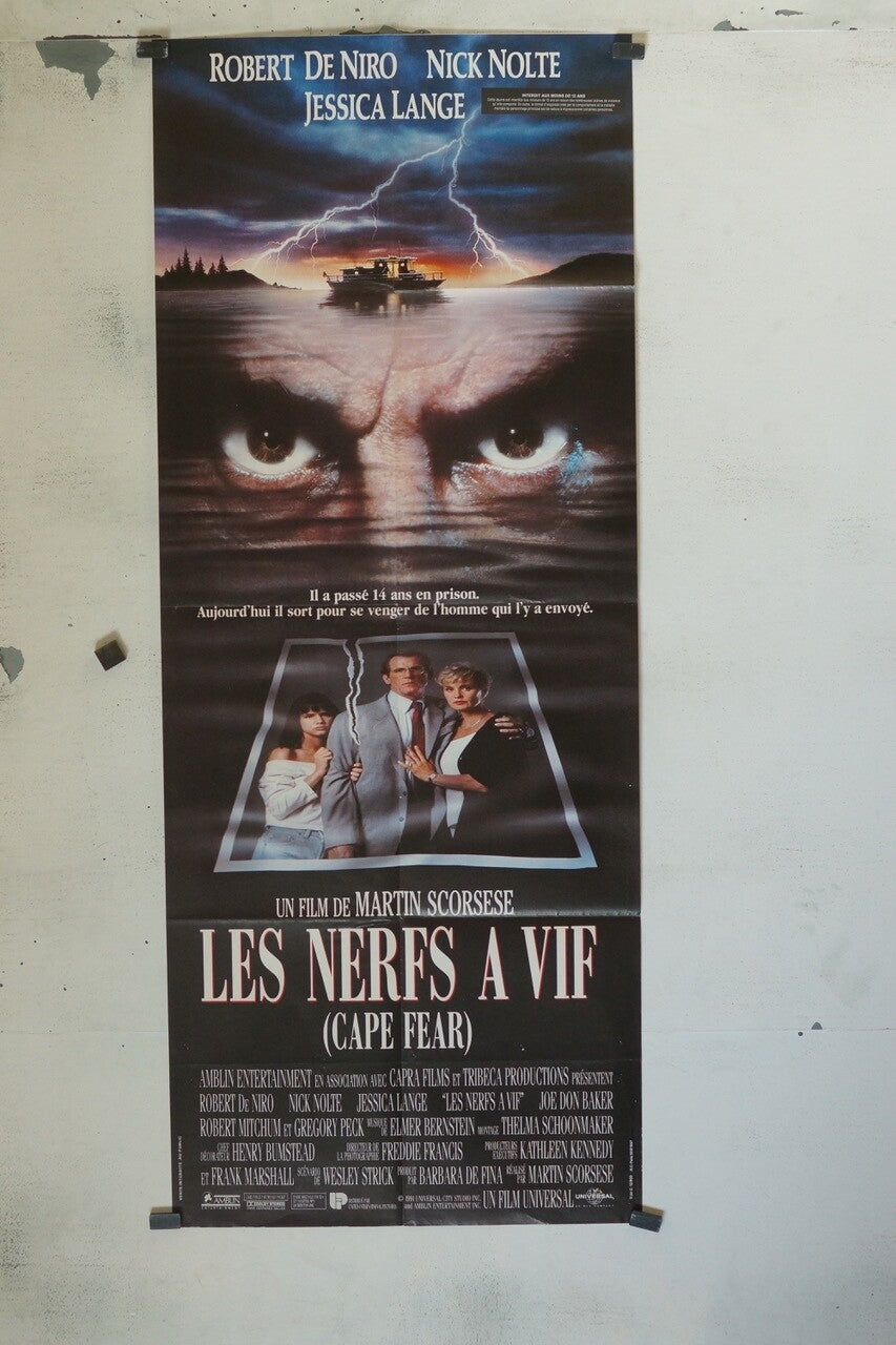 LES NERFS À VIF POSTER ORIGINAL 60x160 ROBERT DE NIRO – NICK NOLTE