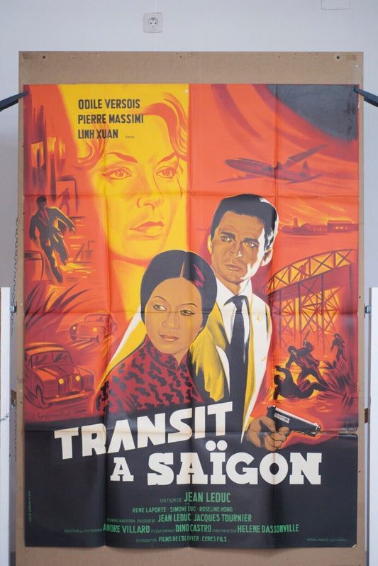 TRANSIT À SAÏGON MOVIE POSTER ORIGINAL 120x160 JEAN LEDUC