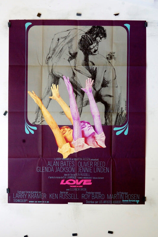 LOVE  ALAN BATES MOVIE POSTER ORIGINAL 120x160