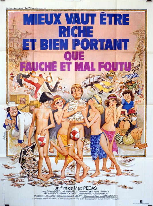 MIEUX VAUT ÊTRE RICHE ET BIEN PORTANT QUE FAUCHÉ ET MAL FOUTU 120x160 ORIGINAL