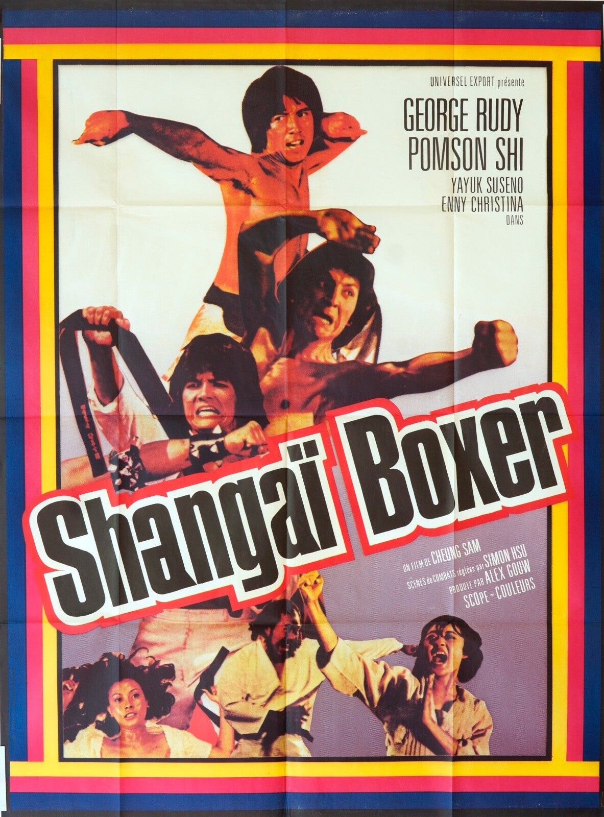 SHANGAÏ BOXER ORIGINAL MOVIE POSTER 120x160 GEORGE RUDY