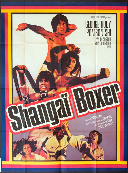 SHANGAÏ BOXER ORIGINAL MOVIE POSTER 120x160 GEORGE RUDY