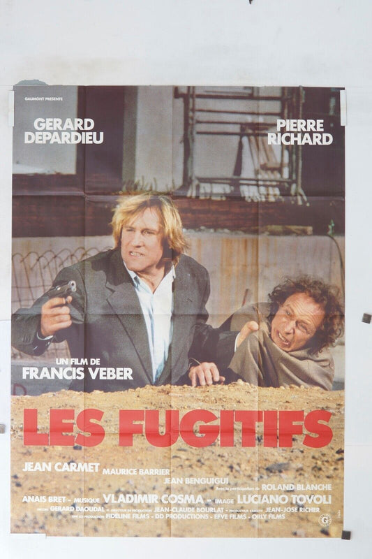 LES FUGITIFS MOVIE POSTER ORIGINAL (120X160) GERARD DEPARDIEU