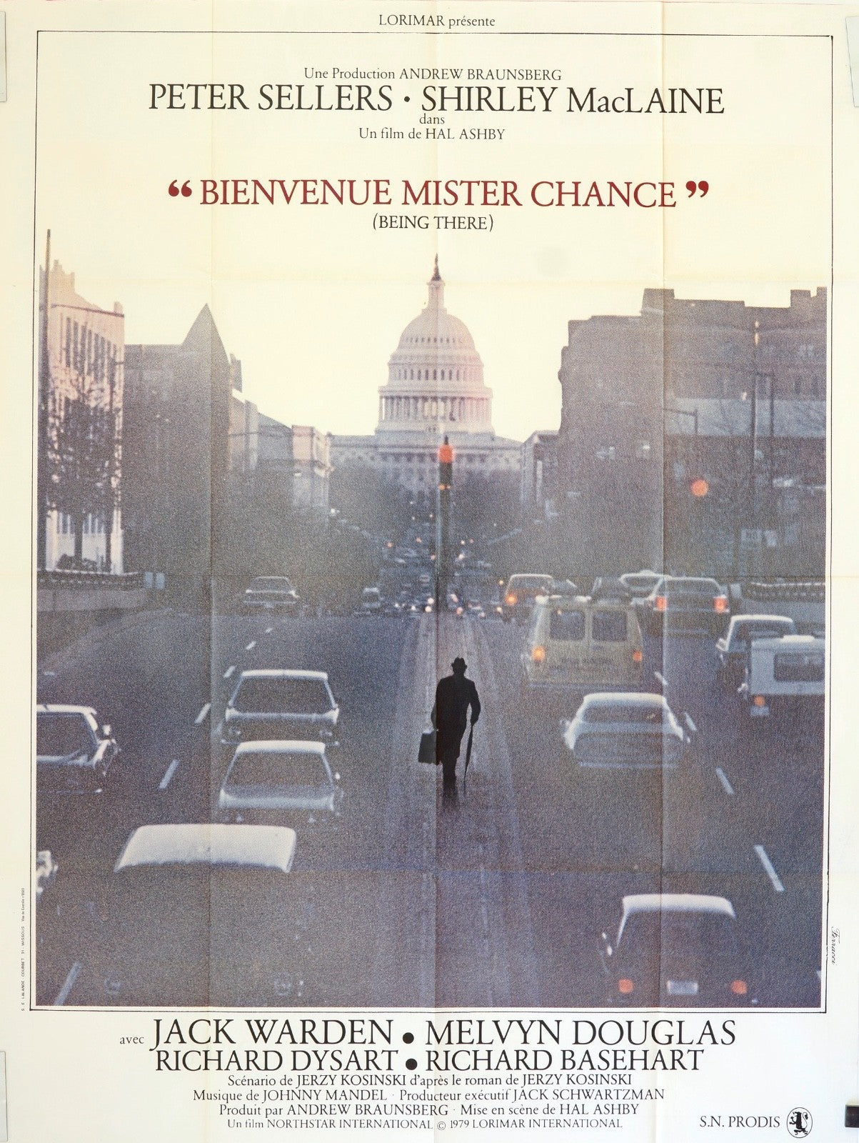 BIENVENUE MISTER CHANCE JACK WARDEN MOVIE POSTER ORIGINAL 120x160