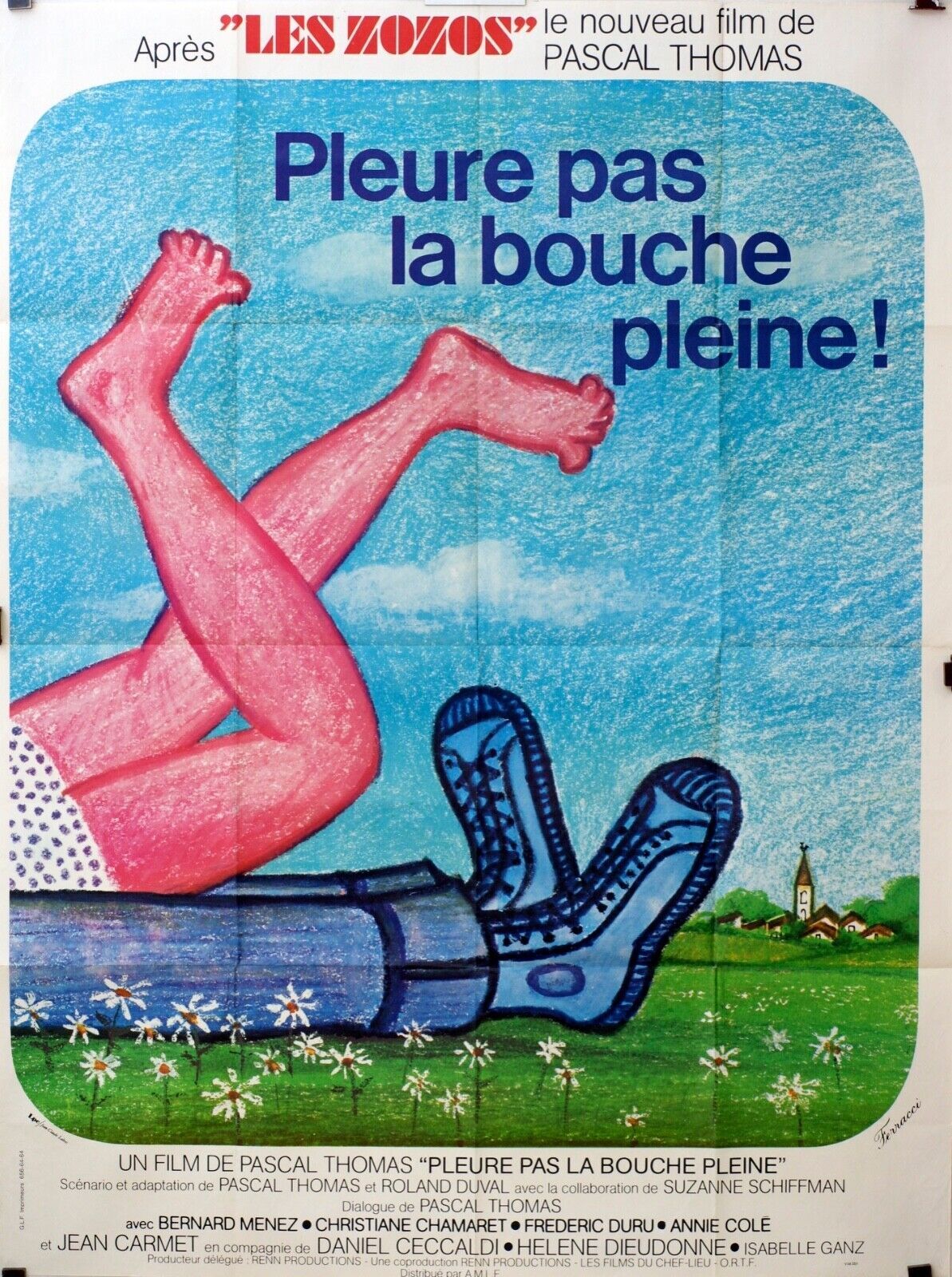 PLEURE PAS LA BOUCHE PLEINE ! FERRACCI MOVIE POSTER ORIGINAL 120x160 PASCAL