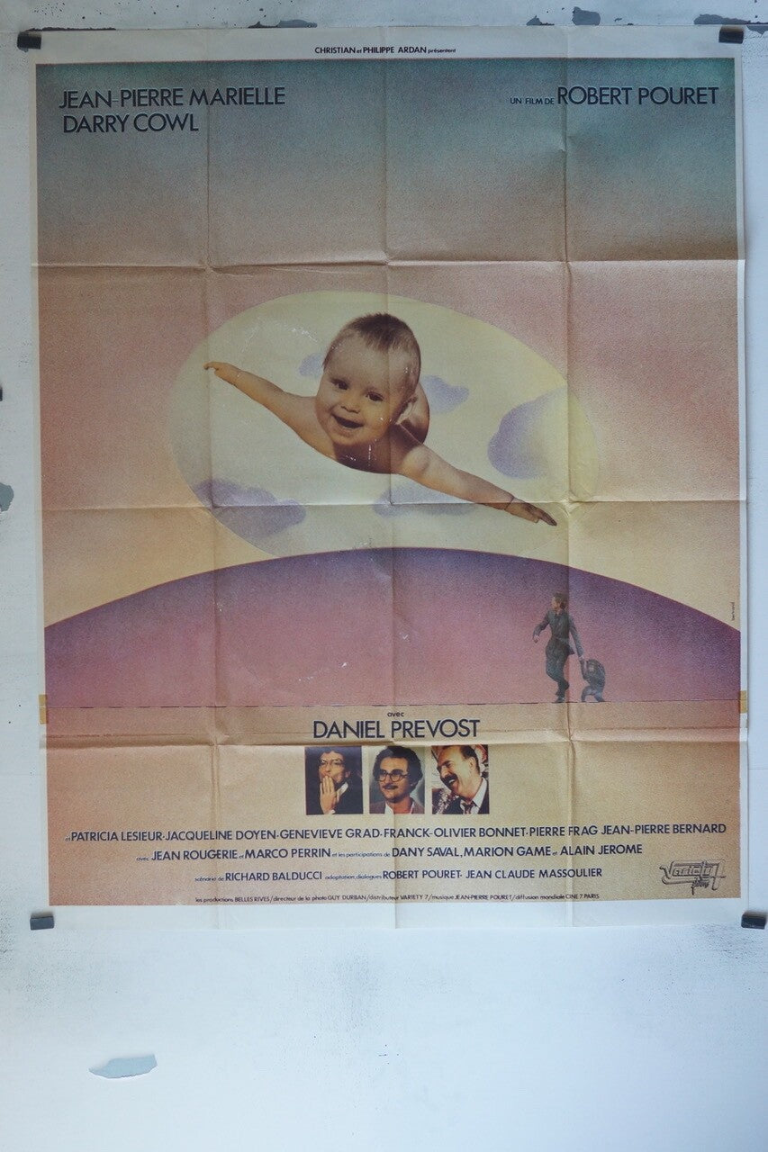 VOULEZ-VOUS UN BÉBÉ NOBEL MOVIE POSTER ORIGINAL, (120x160), JEAN-PIERRE MARIELLE