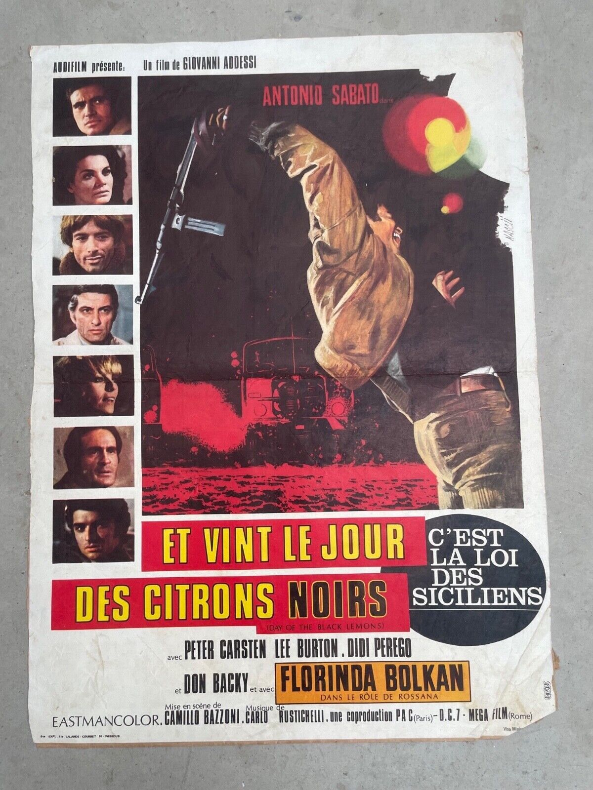 ET VINT LE JOUR DES CITRONS NOIRS 40x60 ORIGINAL PETER CARSTEN