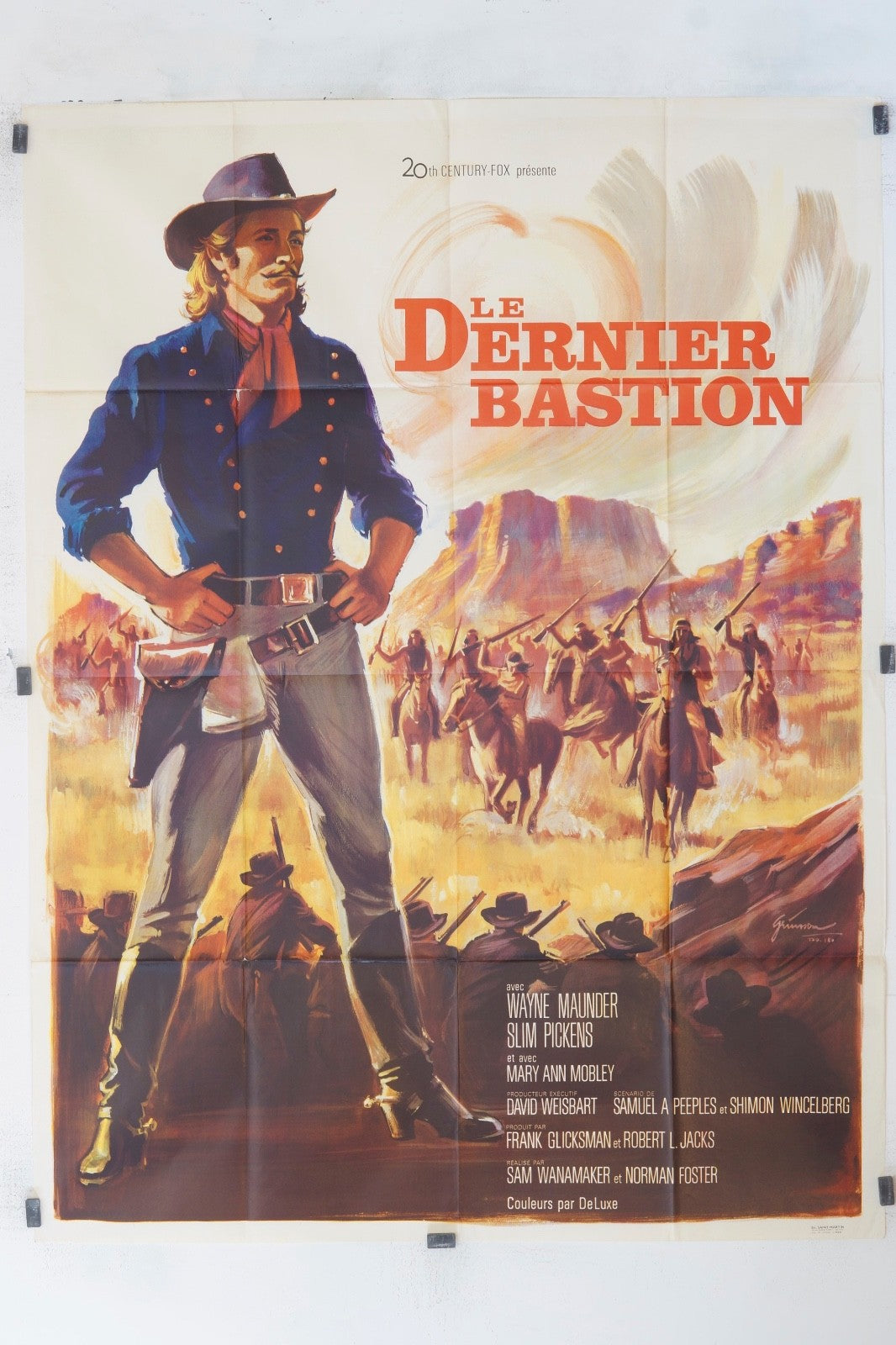 LE DERNIER BASTION WAYNE MAUNDER MOVIE POSTER ORIGINAL 120x160