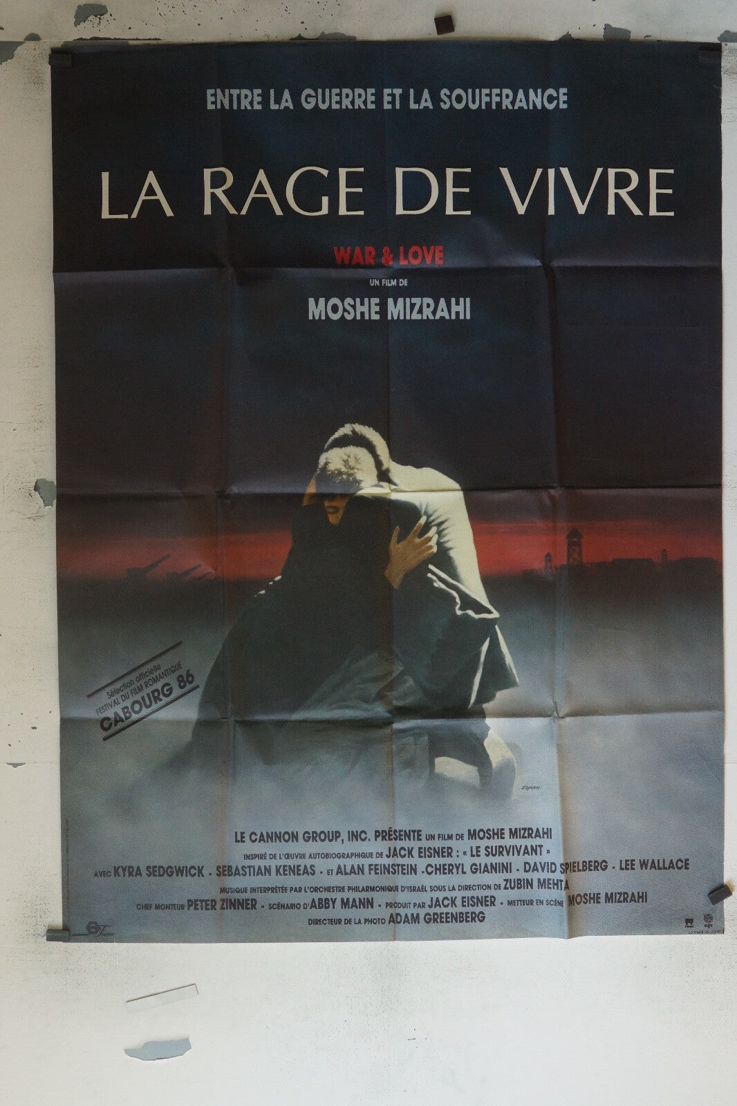 LA RAGE DE VIVRE ORIGINAL MOVIE POSTER 120x160 MOSHE MIZRAHI