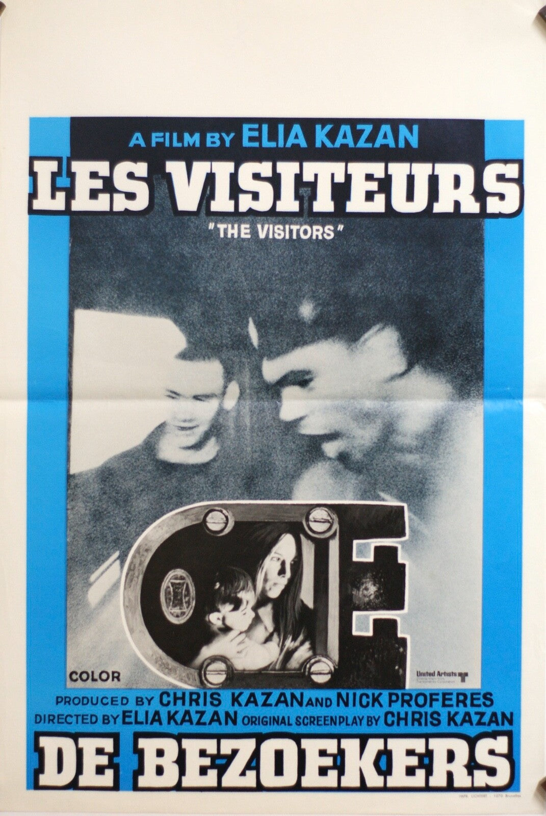 Les VISITEURS Original Poster (Belge Version) The Visitors , Elia Kazan 