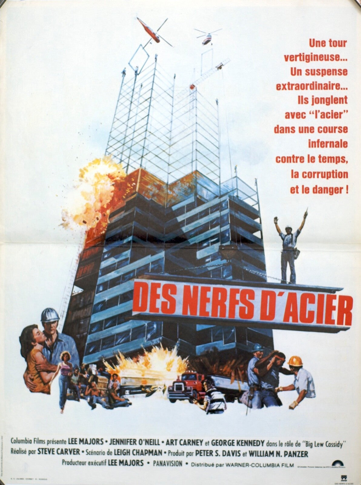 DES NERFS D’ACIER / STEEL POSTER ORIGINAL Steve Carver, Lee majors
