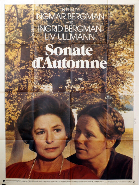 SONATE D’AUTOMNE MOVIE POSTER ORIGINAL 120x160 INGMAR BERGMAN