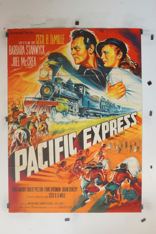 PACIFIC EXPRESS CECIL B DE.MILLE  MOVIE POSTER ORIGINAL (120x160)