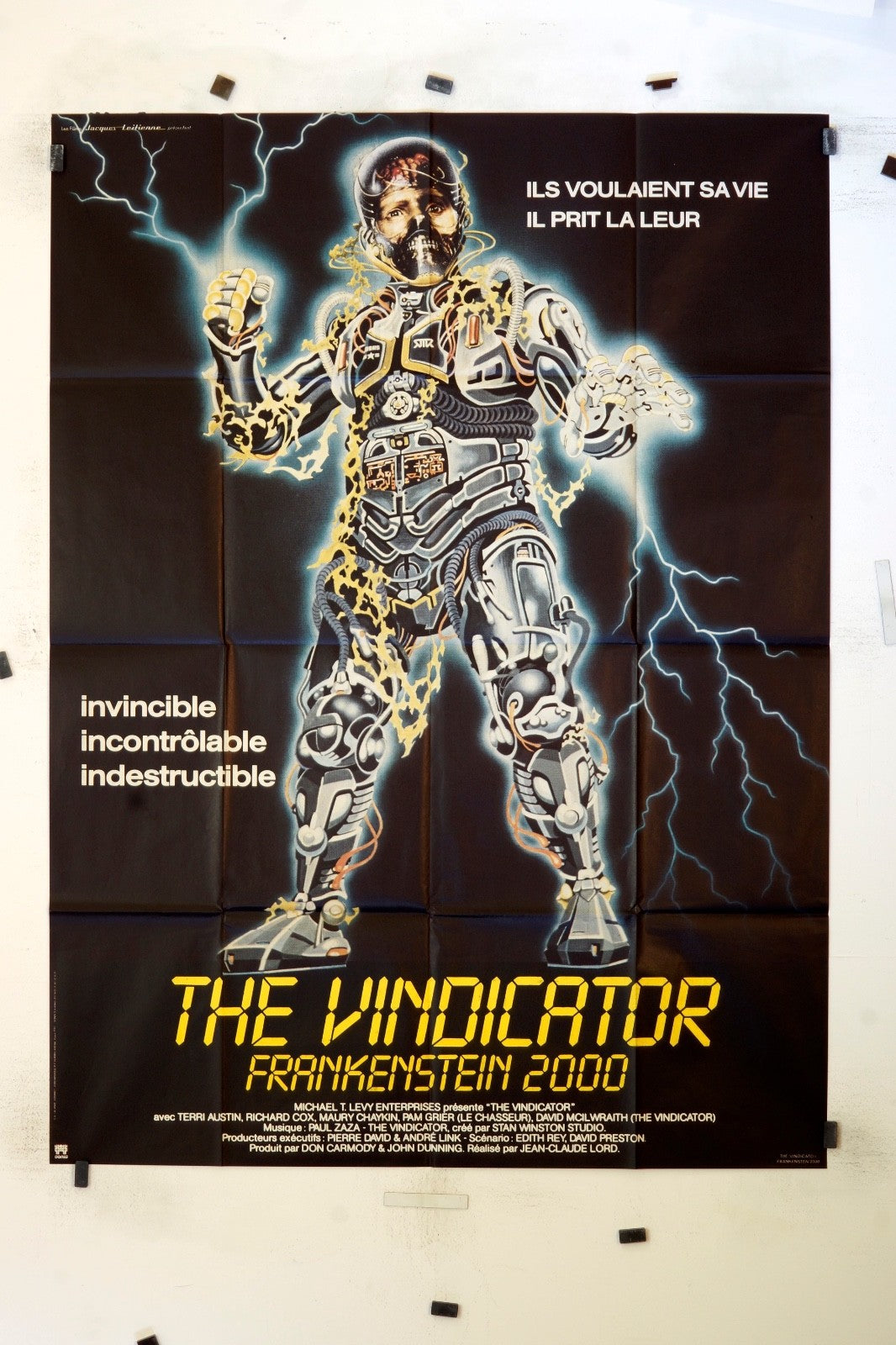 THE VINDICATOR – FRANKENSTEIN 2000 TERRI AUSTIN MOVIE POSTER ORIGINAL (120X160)