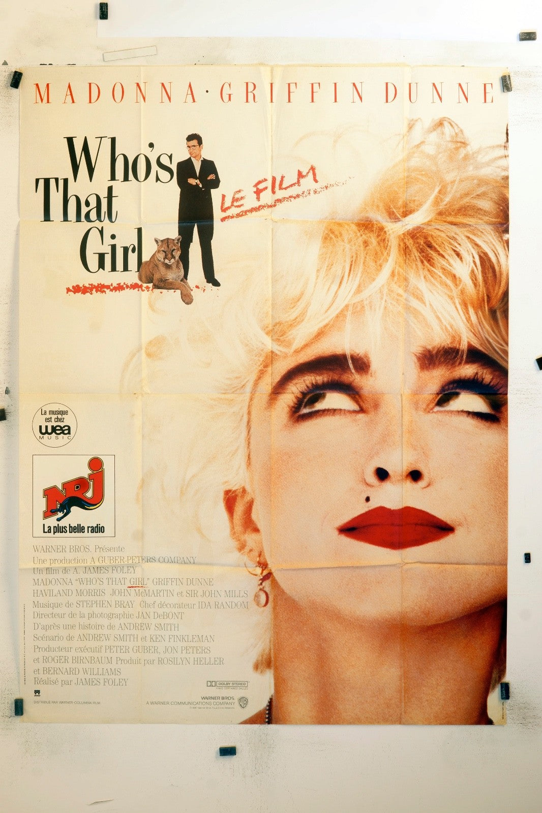 WHO’S THAT GIRL MADONNA MOVIE POSTER ORIGINAL120x160